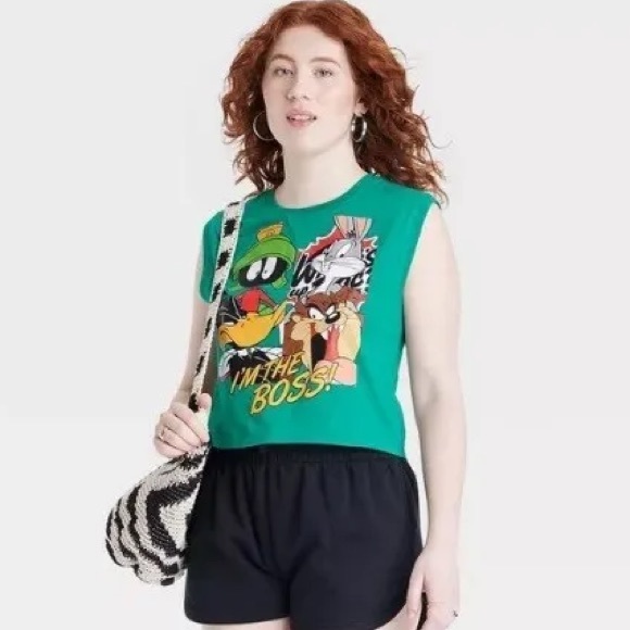 NWT! Looney Tunes 'Im the Boss' Graphic Tank Top - Picture 4 of 6